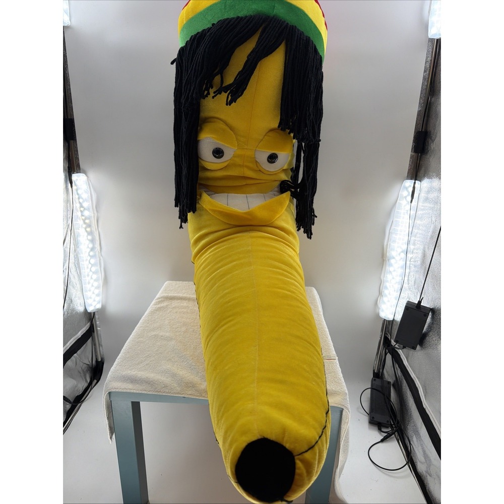 Rasta The Rastafarian Banana Large Plush Stuffed Animal 56" Dread Locks Jamaican